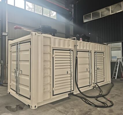 Bom preço. Tipo de recipiente 120kW 150KVA Unidade de cogeneração de gás natural de alta eficiência e baixo ruído on-line