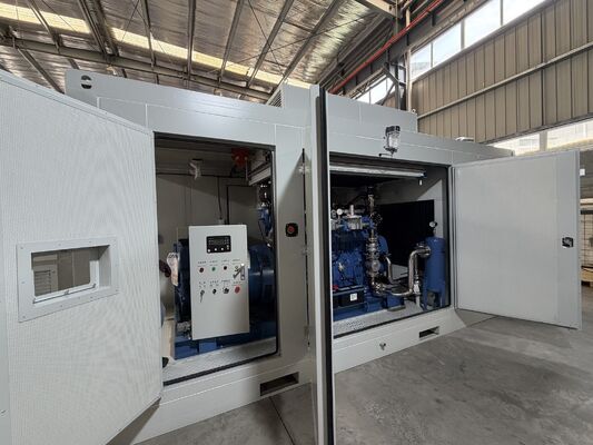 Bom preço. Gerador Elétrico de Gás Natural Silencioso ao Ar Livre Containerizado à Prova de Chuva e Som Yuchai 300KW 400KVA 400KW 500KVA on-line