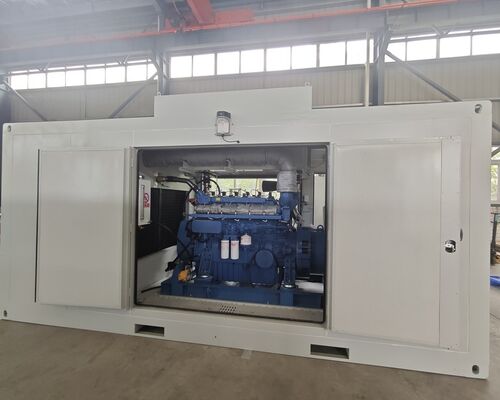 Bom preço. 300kw 400kVA 400kw 500kVA Yuchai Weichai Motor Baudouin Impermeável à chuva Container à prova de som Exterior Silencioso Gerador de GNC Elétrico on-line