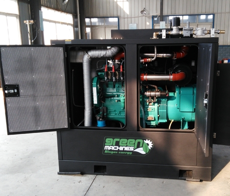 Bom preço. CE do CHP BHKW 30KW 40KVA do biogás certificado aquecendo a fonte de alimentação da exploração agrícola da água quente on-line